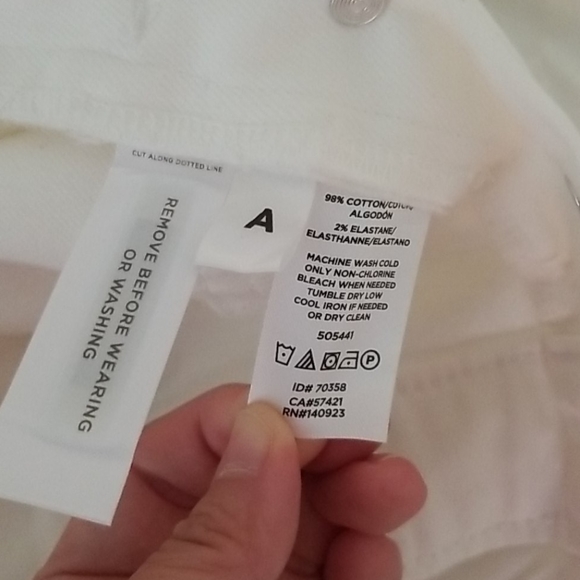 LOFT White Denim Overalls - NWT - Picture 11 of 13